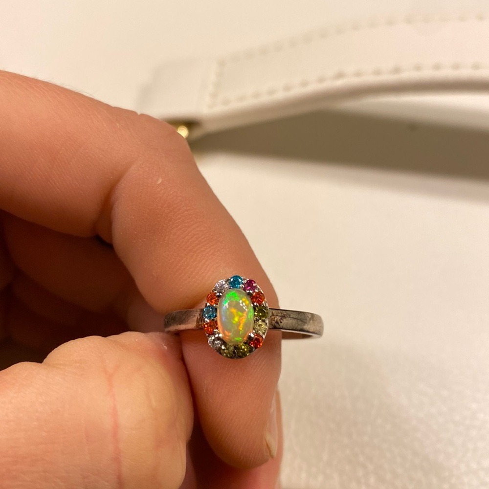opal ring size 7-8